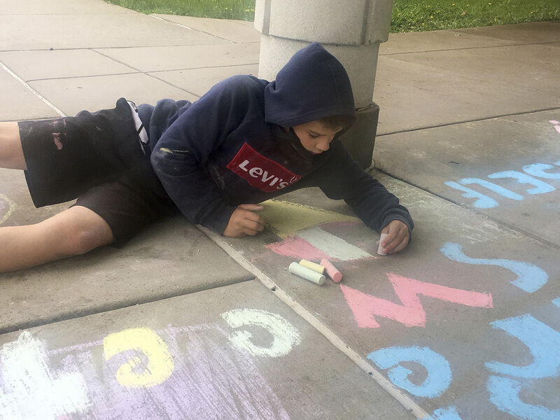 Graffiti as art - and encouragement